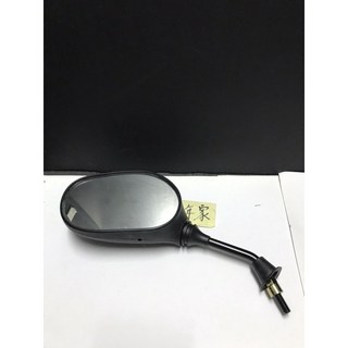 少年家 副廠8mm機車後視鏡 豪邁/勾引/奔騰車系適用 原廠型後照鏡 光陽/三陽, 黑色, 1個