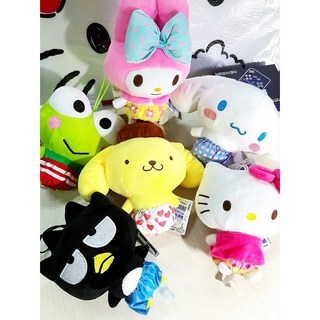 三麗鷗 娃娃 7吋 玩偶 麻吉 凱蒂貓 美樂蒂 布丁狗 大耳狗 酷企鵝 大眼蛙 正版, 多款角色