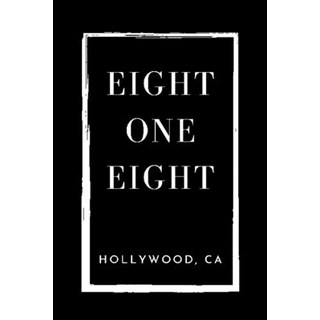 (英文圖書) Social Media Address Contact Book - Eight One Eight Hollywood CA: A Black Personal Organizer... 平裝版, Independently Published, 英文