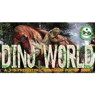 Dino World: A 3-D Prehistoric Dinosaur Pop-Up 精裝版, Applesauce Press, 英文