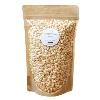 It's PON PON YA 爆爆屋 無調味爆米香 (白米/糙米) 天然健康零食, 80g±5%, 1個