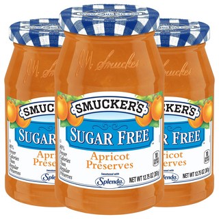 SMUCKER'S 盛美家 無糖杏桃果醬, 3罐, 361g