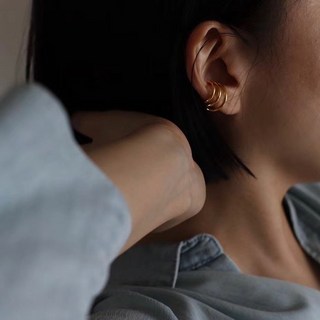 銅製三圈耳骨夾 NN306