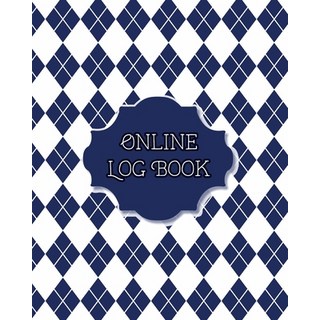 (英文圖書) Online Log Book: Blue Diamond Cover Internet Username & Password Tracker 平裝版, Independently Published, 英文