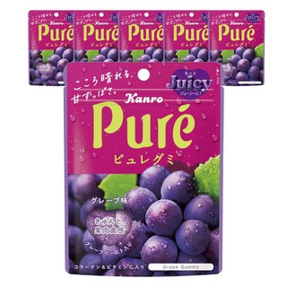 Kanro 甘樂 Pure 葡萄味軟糖, 6個, 56g