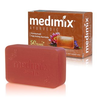 MEDIMIX 印度綠寶石草本皂125g，檀香/寶貝/藏紅花/薑黃/岩蘭草配方，溫和潔淨，舒緩保濕，台灣公司貨, 多種顏色, 1個