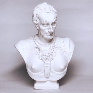 北星文化 迷你石膏像擺飾 素描 桌面裝飾 藝術擺件 居家裝飾品, 喀達美拉達將軍