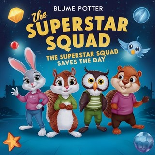 (英文圖書)The Superstar Squad Saves the Day 平裝版, Children Book Hub, 英文