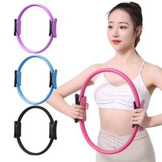 普拉提圓環 健身圈 瑜珈圈 皮拉提斯圈 塑身圈 魔法圈, 粉, 1個