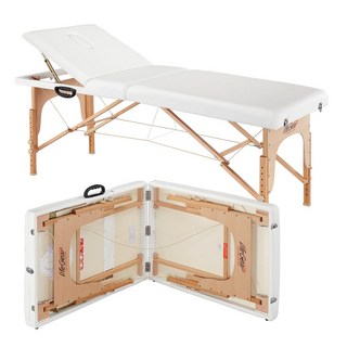 LifeGear 來福嘉 55540 10段式摺疊美容按摩床, 白色