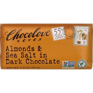 chocolove 杏仁海鹽黑巧克力, 1片, 37g