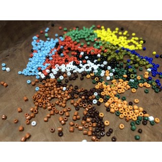 原住民小孔琉璃珠 / 串珠材料 / DIY串珠 / 琉璃素珠 / 小包裝20G裝 / 外徑直徑2mm