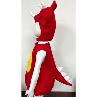 瘋狂派對 台灣現貨 三角龍服裝 兒童變裝服 可愛澎澎恐龍裝 台灣製造, 紅色, 綠色