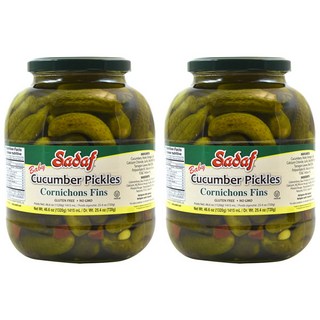 Sadaf 無麩質迷你酸黃瓜, 2罐, 1.32kg