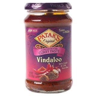 Patak's 濃縮溫達盧辣味咖哩醬 無麩質, 1個, 283g