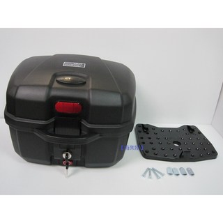 【新北新莊箱架屋】B009 手提 後箱 機車後箱 漢堡箱 機車後行李箱 機車後置物箱 手提式後箱 MIT 台灣製造, 詳見包裝, 黑色