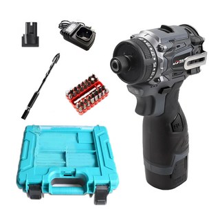 均怡 200N超短起子機 多功能電動螺絲起子 含多種起子頭與工具箱, 1套裝