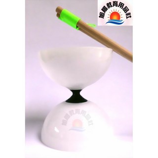 三鈴SUNDIA FLY長軸培鈴扯鈴 台灣製造 德國培林 附木製鈴棍 珍珠白色, 1個