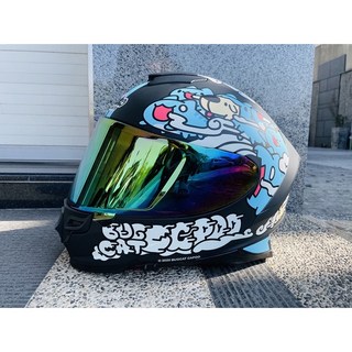 NIKKO N806安全帽鏡片 電鍍片 防刮耐磨 抗UV 騎士改裝配件, 多層膜紅