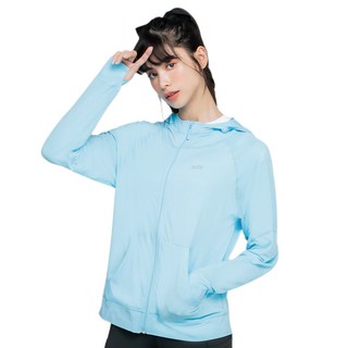 WIWI UPF50+防曬冰膚光波涼感外套 天空藍 (女M-3XL)
