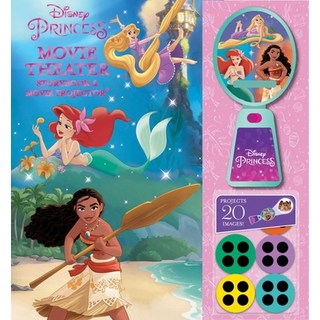 (英文圖書)Disney Princess: Moana Rapunzel and Ariel Movie Theater Storybook & Movie Proj... 精裝版, Studio Fun International, 英文