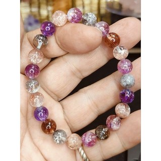 彩色銅超七手鍊。色彩繽紛，設計簡約時尚，現貨供應，提升身心靈健康。, 多彩