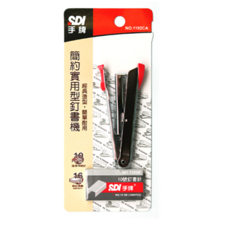 SDI 手牌 簡約實用型釘書機 附針 1102CA, 顏色隨機, 1組