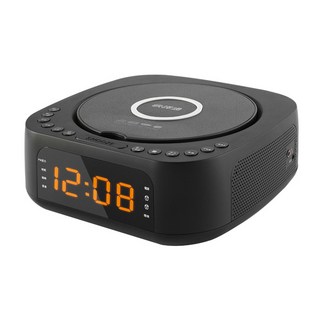 ABEE快譯通 立體聲音響 CD62 鬧鐘CD播放器 時尚音響, Black