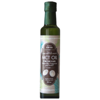 布緯 MCT油 - 中鏈三酸甘油脂，椰子油萃取，快速提供能量，健康生活好選擇, 1個, 250ml