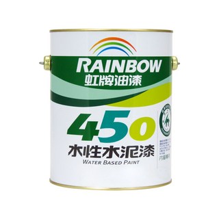 漆寶 虹牌450亮光水泥漆 (1公升裝/1加侖裝/5加侖裝) - 水性水泥漆，室內牆面漆，DIY塗料, 4092百合白, 1個, 3.785L