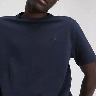 Calvin Klein 凱文克萊 光滑棉質修身單色圓領經典版型短袖T恤