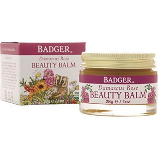 BADGER 精油護理膏, 大馬士革玫瑰, 28g, 1罐