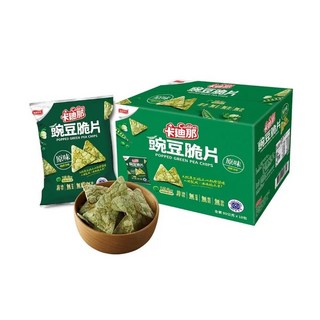 卡迪那 豌豆脆片 原味 (80公克x10包) - 天然豌豆製成，非油炸，健康零食, 80g, 10個