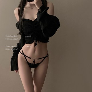 午夜衣櫥 細帶丁字褲 情趣內褲, 黑色