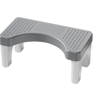 享家品 馬桶凳 加高防滑設計 如廁更舒適 浴室安全好幫手, 灰色