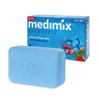 MEDIMIX 印度綠寶石草本皂125g，檀香/寶貝/藏紅花/薑黃/岩蘭草配方，溫和潔淨，舒緩保濕，台灣公司貨