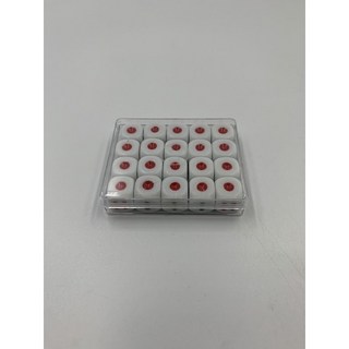 【好樂購】骰子 1號圓角骰子 12mm四方骰子 方豆 1盒/20粒, 詳見包裝, 白色, 1個