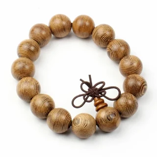 雞翅木手珠 14mm 素珠 佛珠 木珠 手串 念珠 平安 智慧 保護 修身, 棕色, 1個