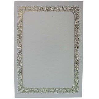 A4空白獎狀紙 玫瑰花邊 聘書紙 感謝狀紙 一小包10張入