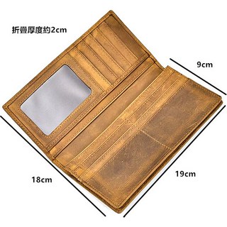 男士真皮雙拉鍊多卡位長夾手拿包