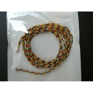 五色繩 五色線 (粗.細) /一包入 - 多彩手工藝編織繩線，適用於禮品包裝與裝飾, 紅橙黃綠藍, 1個