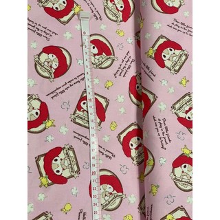 「上巧手創」日本布 Sanrio 三麗? 卡通布 -畫框 ‍ ＂Melo萌樂(美樂蒂表弟)＂卡通布 一尺價 厚棉