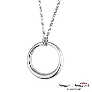 PERKINS 伯金仕 Love系列 925純銀項鍊 簡約圓環設計 時尚百搭
