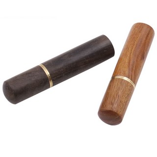 【豪划算】花梨木/黑檀木迷你鑽頭收納筒 隨身牙籤筒質感收納罐, 花梨木/黑檀木