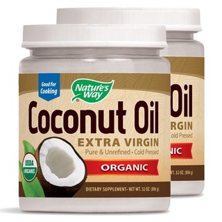 Nature's Way 然萃維 冷壓初榨椰子油 無麩質, 896g, 2罐