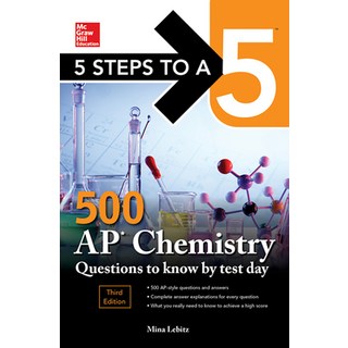 5 Steps to a 5:500 AP Chemistry Questions to Know by Test Day Third Edition, McGraw-Hill Education, 英文, 平裝版