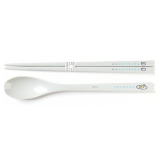 Chiikawa 吉伊卡哇 餐具, 1個, 筷子+勺子, 白色