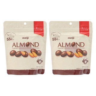 meiji 明治 杏仁巧克力 55顆入, 231g, 2個