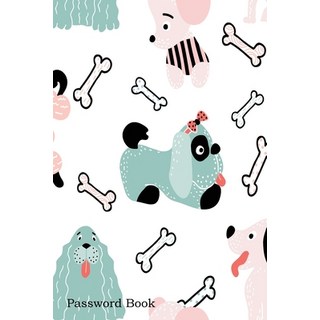 (英文圖書) Password Book: Include Alphabetical Index With Childish Seamless Cute Cartoon Dogs 平裝版, Independently Published, 英文
