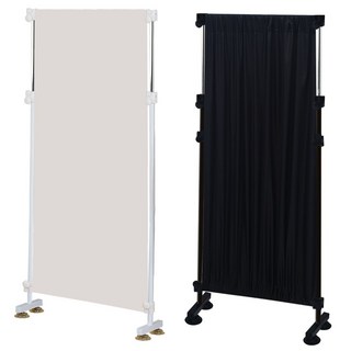 巴塞隆納伸縮屏風-隔間王AZ70，高度寬度可調，防疫隔離屏風, 深邃黑, 1個